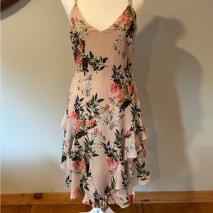 NWT Parker Floral Ruffle Hi-Lo Dress, Size M